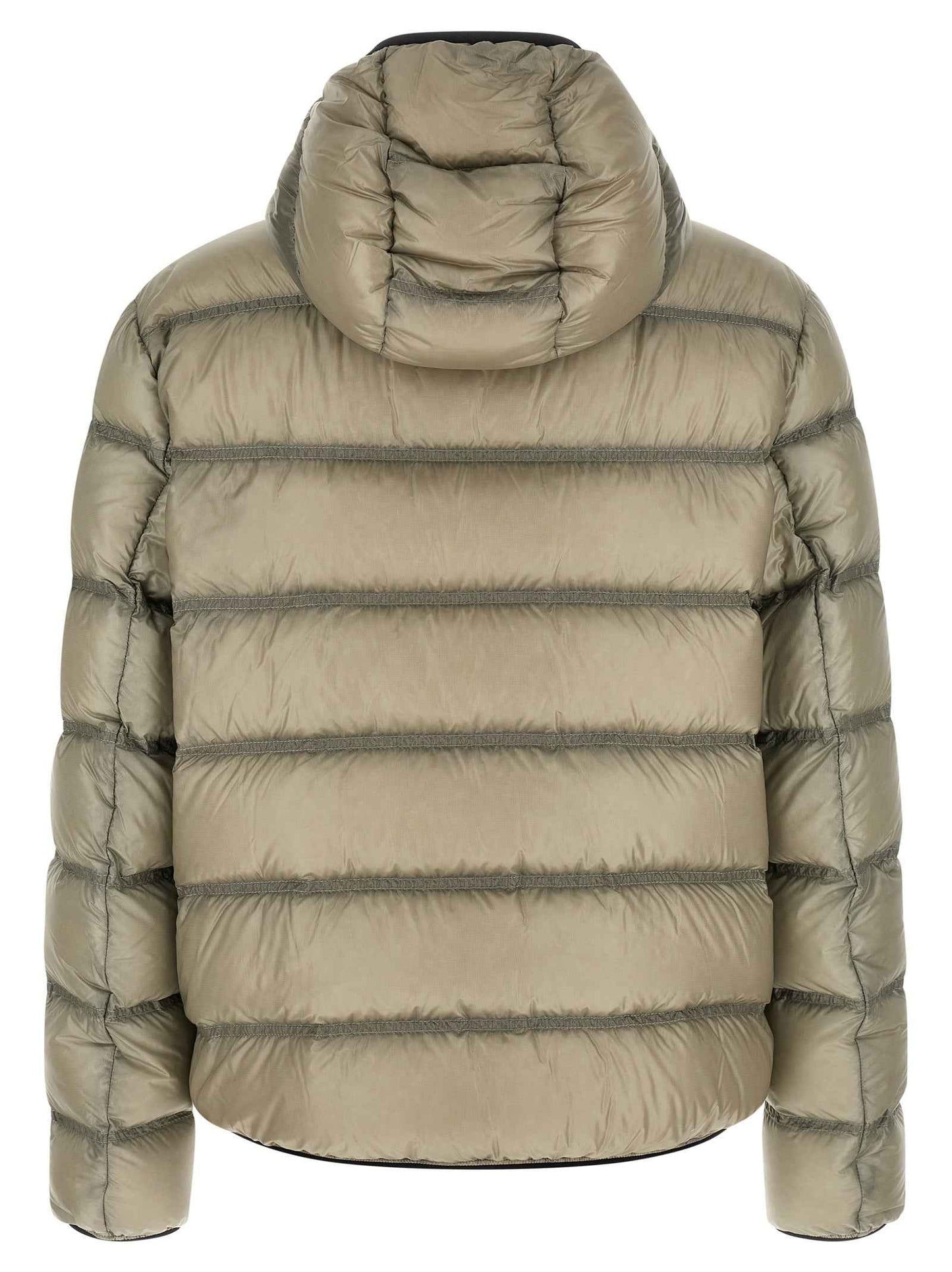 Beige Polyamide Full-Length Jacket
