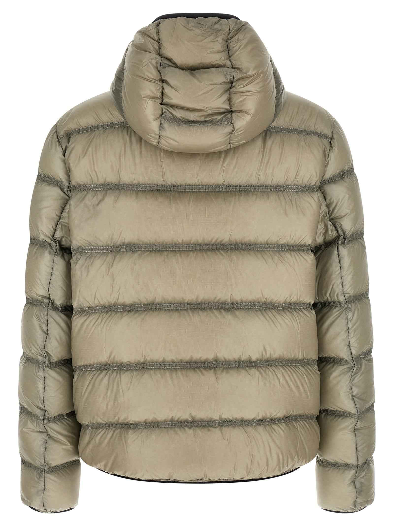 Beige Polyamide Full-Length Jacket