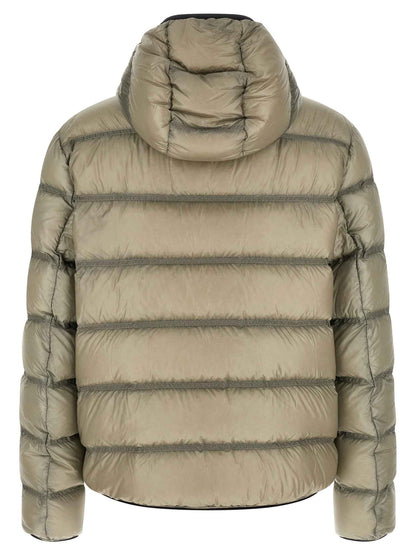 Beige Polyamide Full-Length Jacket