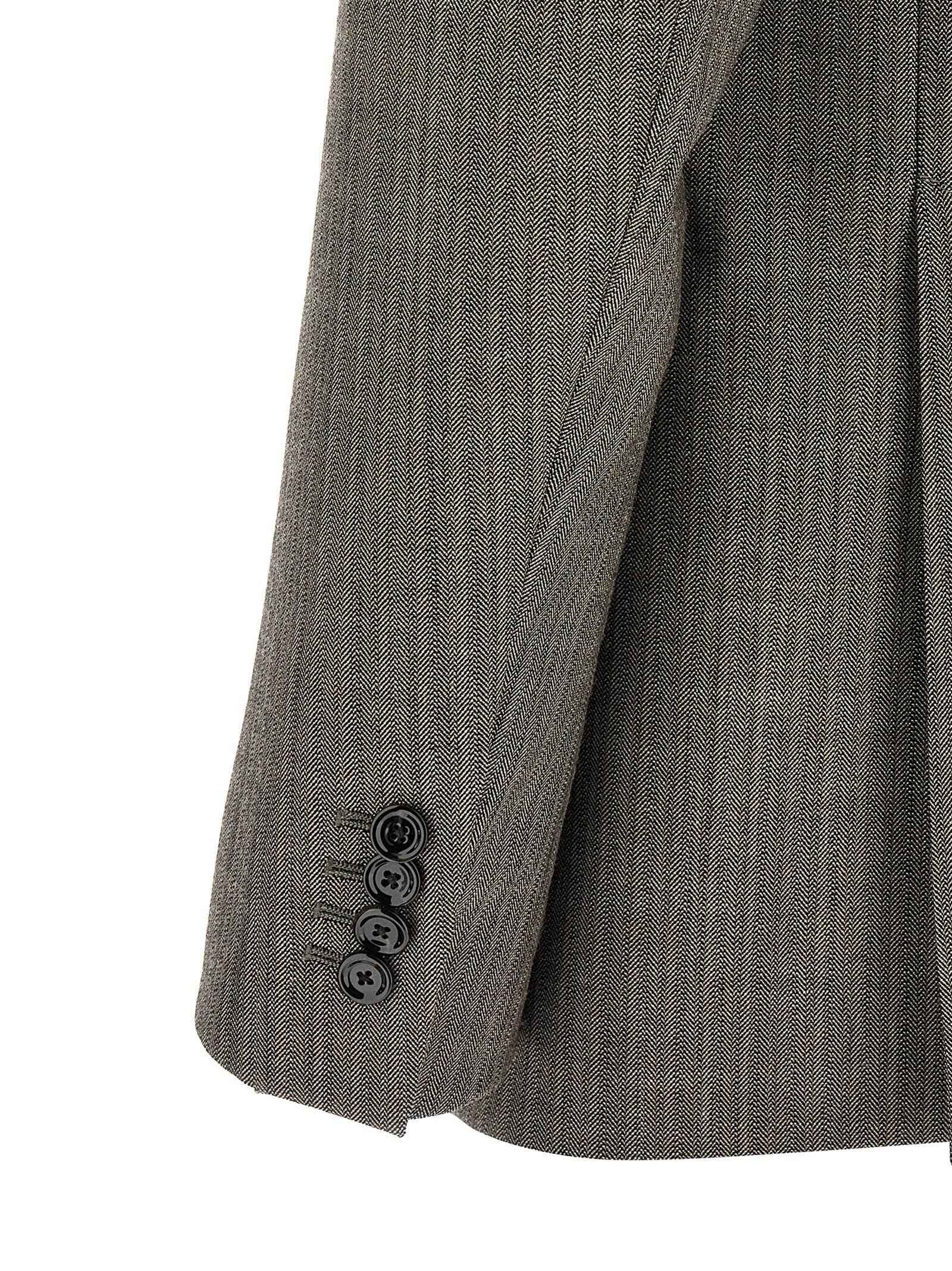 Gray Virgin Wool Two-Piece Suit