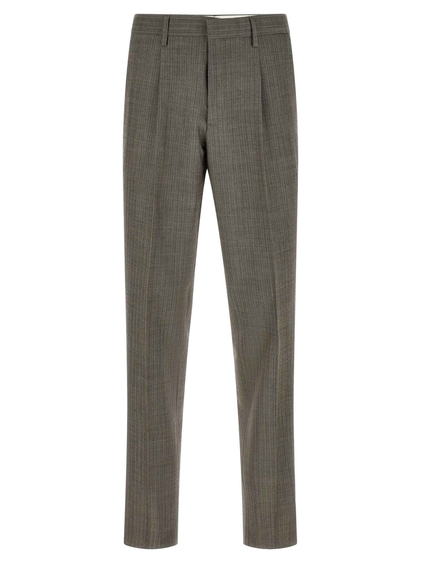 Gray Virgin Wool Two-Piece Suit