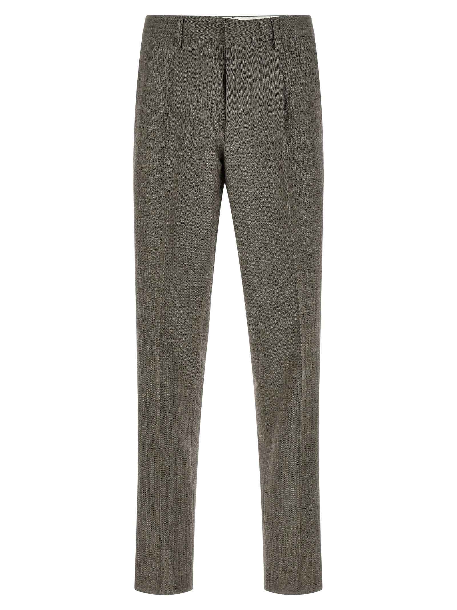 Gray Virgin Wool Two-Piece Suit