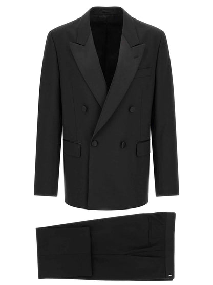 Black Virgin Wool Tuxedo