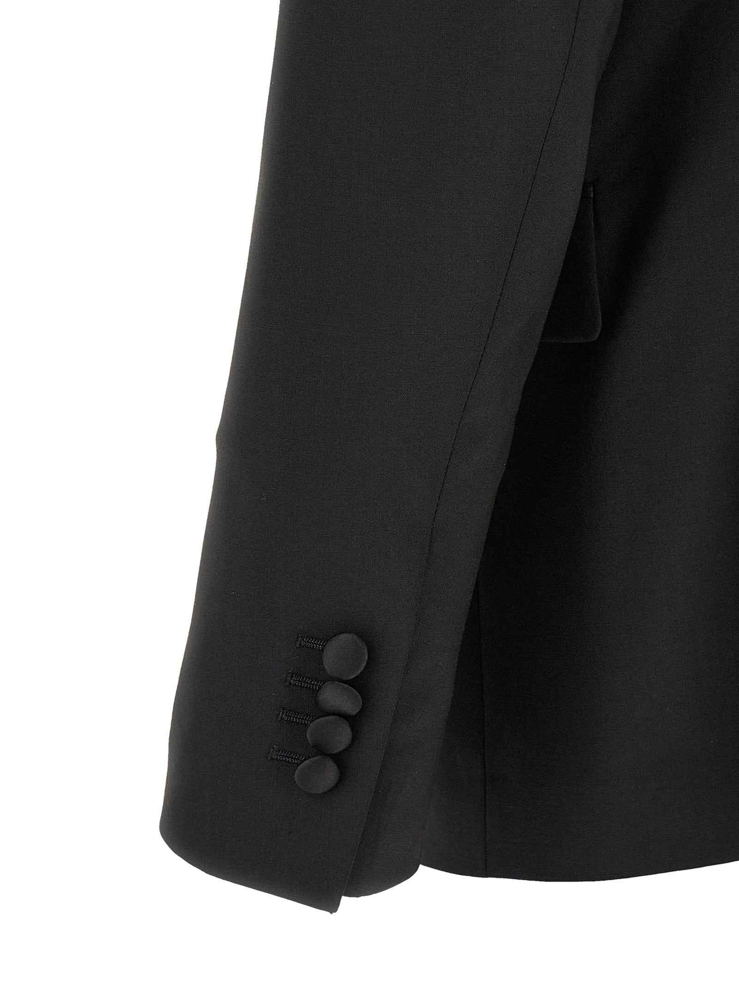 Black Virgin Wool Tuxedo