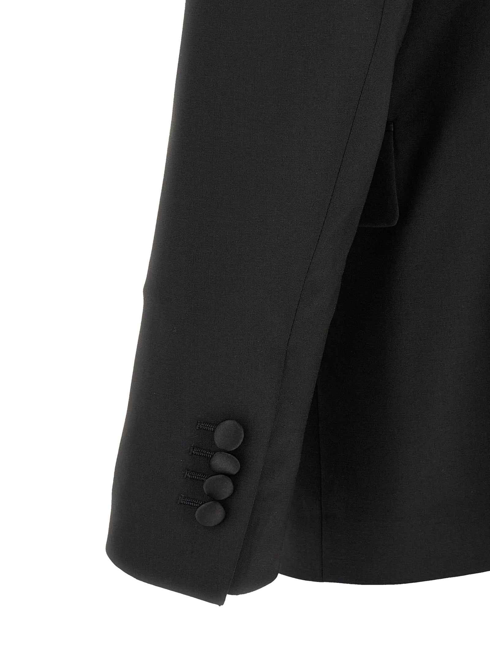 Black Virgin Wool Tuxedo