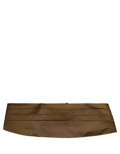 Brown Men 100% Silk Belt Waist Cummerbund