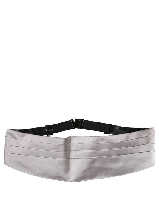 Gray Men 100% Silk Belt Waist Cummerbund