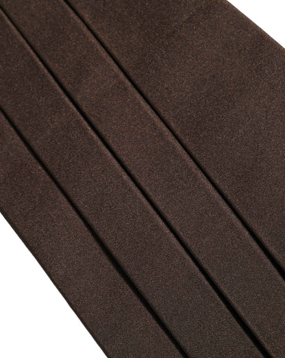 Dark Brown 100% Silk Belt Waist Cummerbund