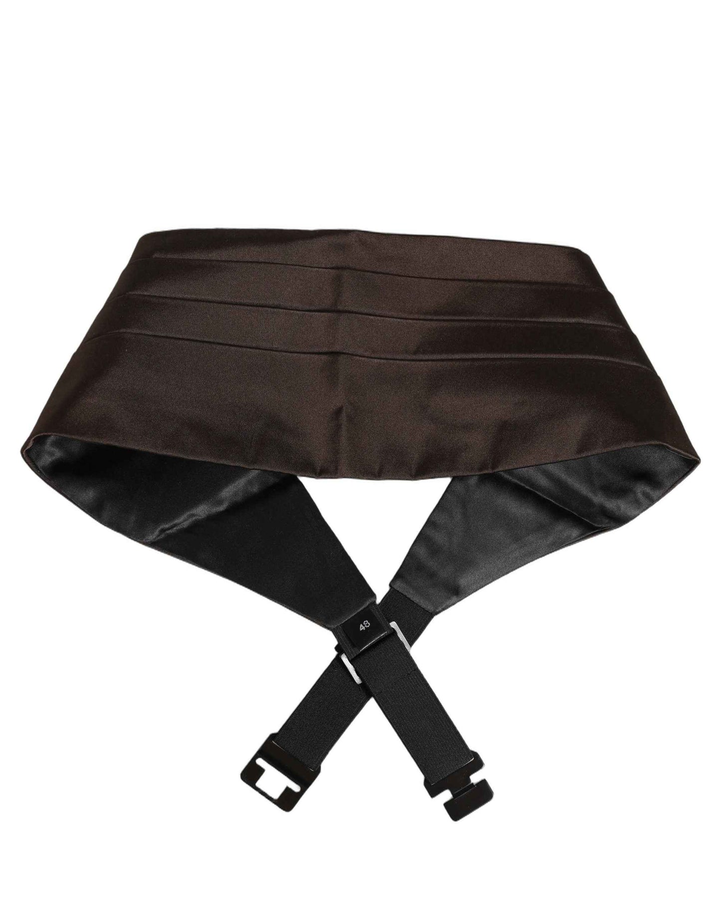 Dark Brown 100% Silk Belt Waist Cummerbund