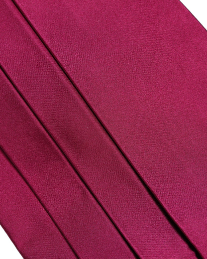 Burgundy 100% Silk Belt Waist Cummerbund