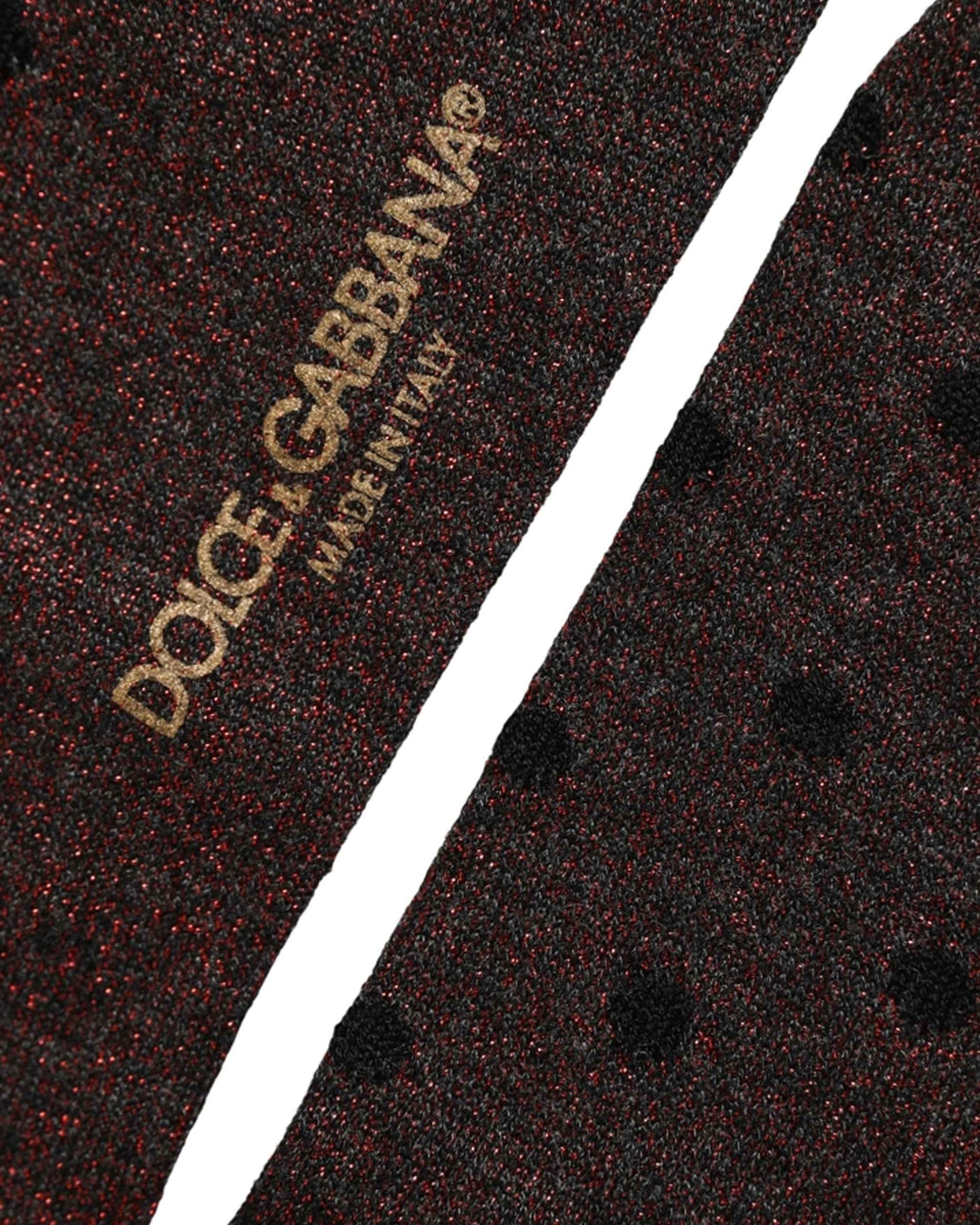 Brown Polka Dot Over The Calf Accessory Socks