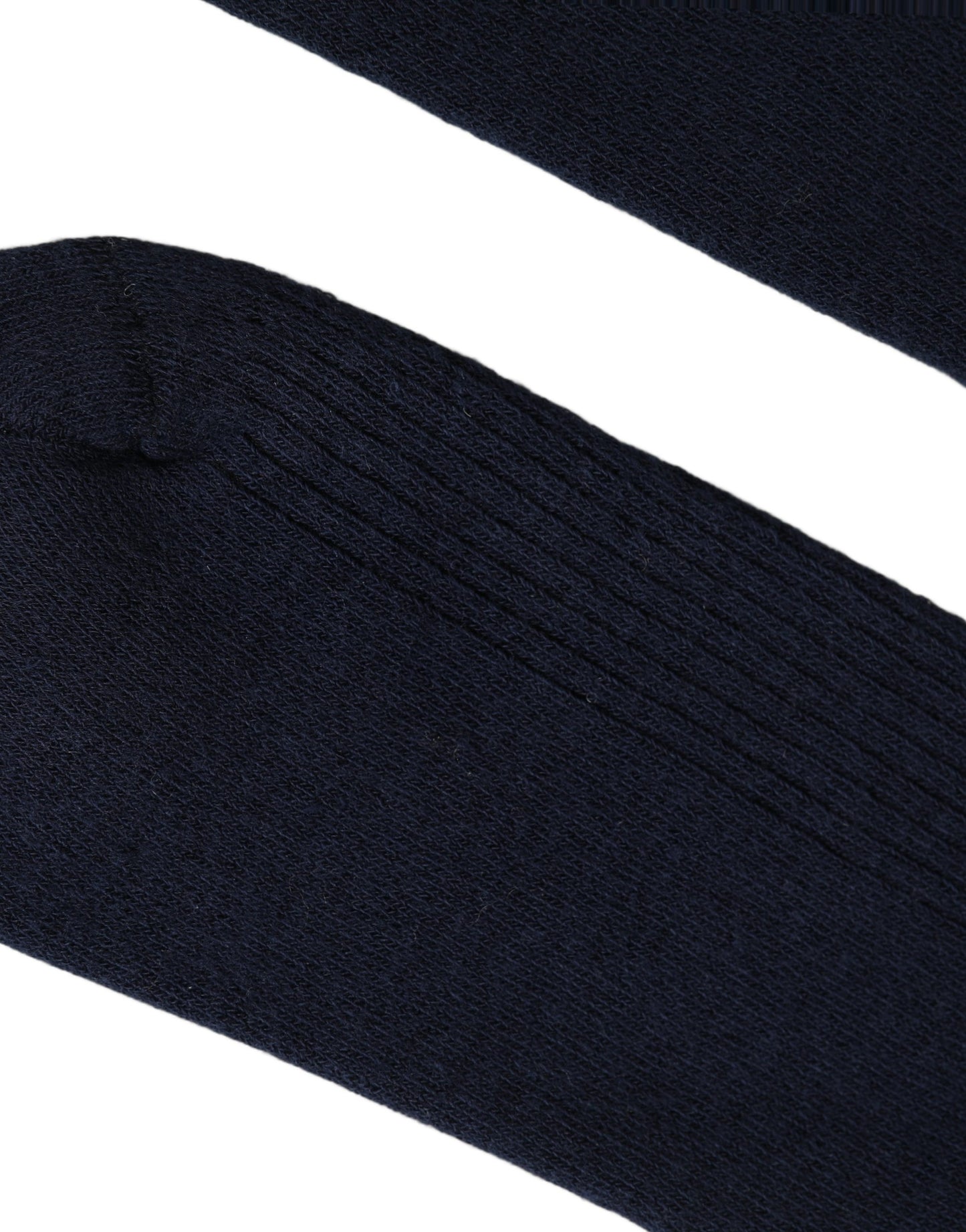 Men Navy Blue DG Logo Mid Calf Accessory Socks