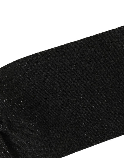 Men Black Viscose Mid Calf Accessory Socks