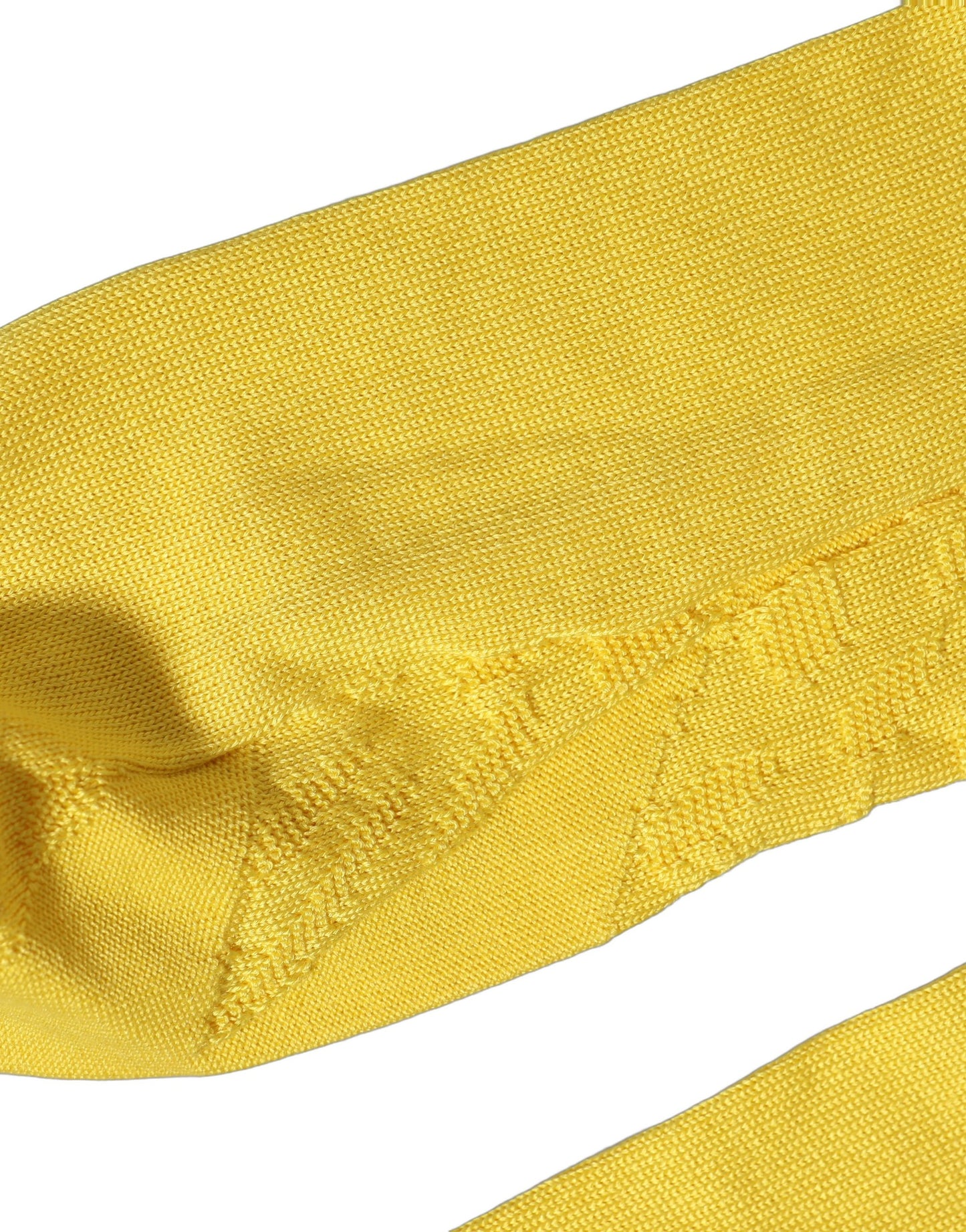 Men Yellow 100% Silk Mid Calf Accessory Socks