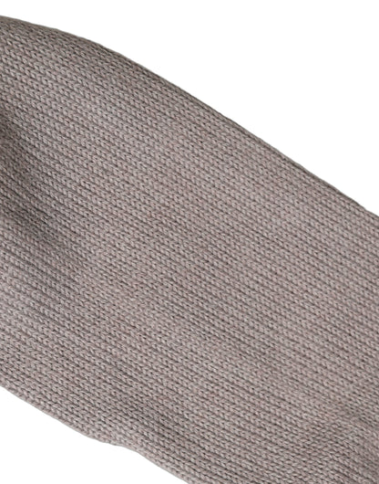 Gray Sequin Cotton Knit Mid Calf Accessory Socks
