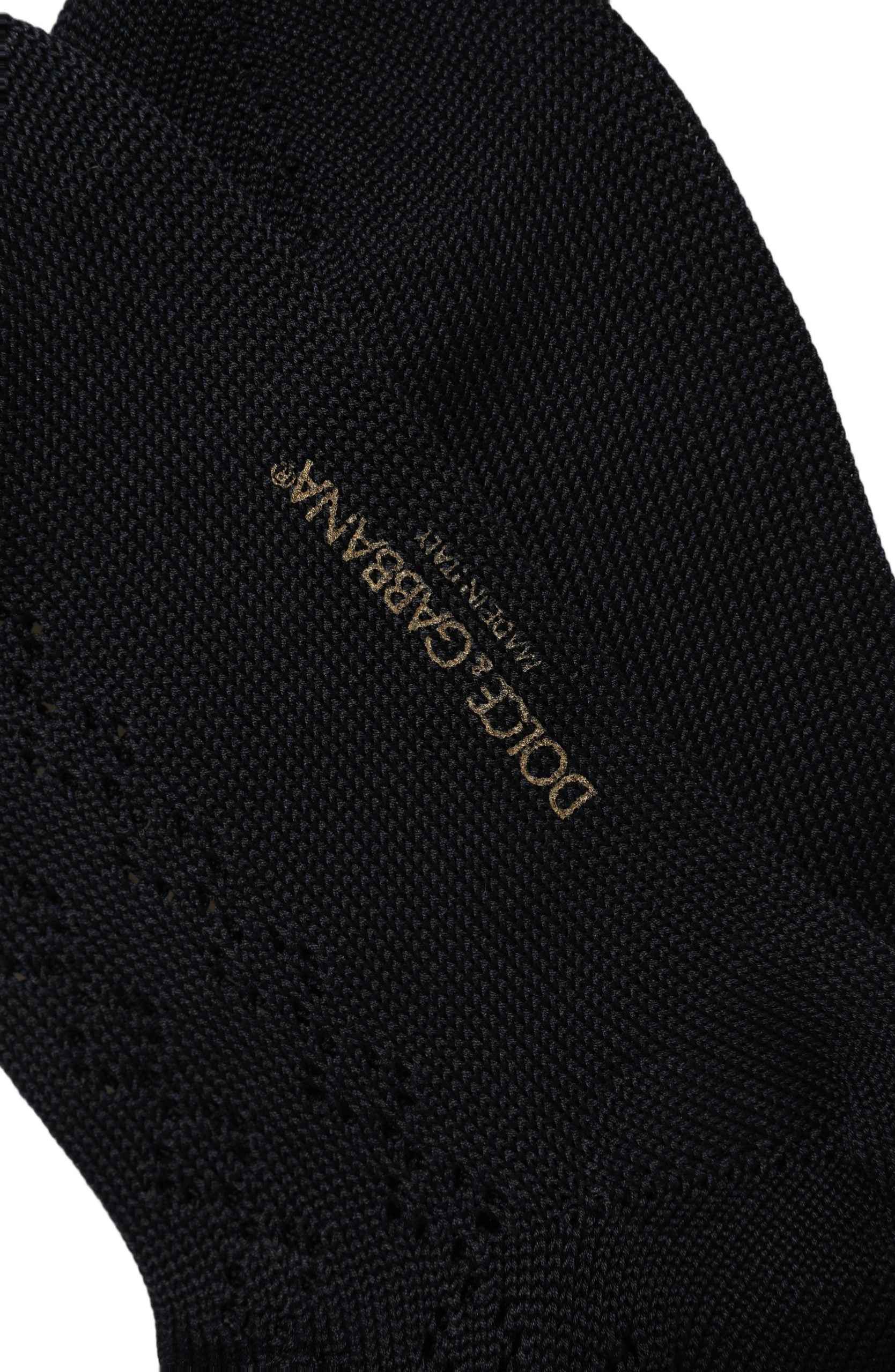 Dark Blue Cotton Knit Mid Calf Accessory Socks