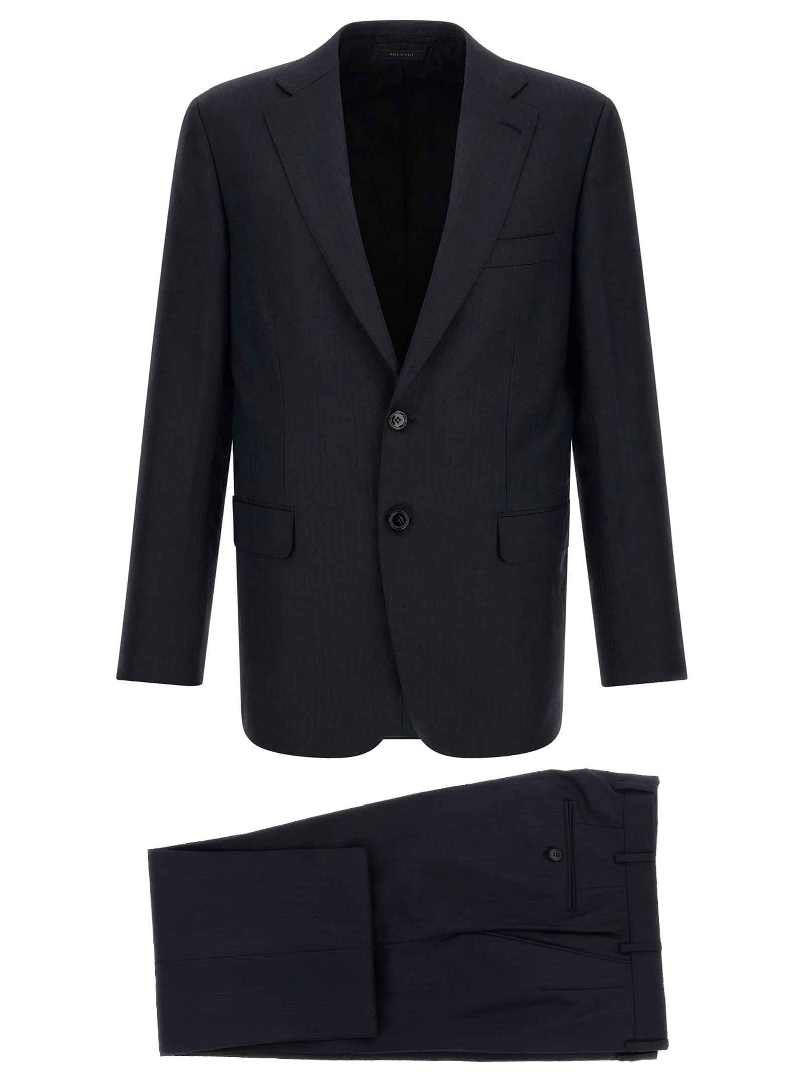 Blue Wool Two-Piece Suit