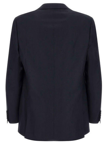 Blue Wool Two-Piece Suit