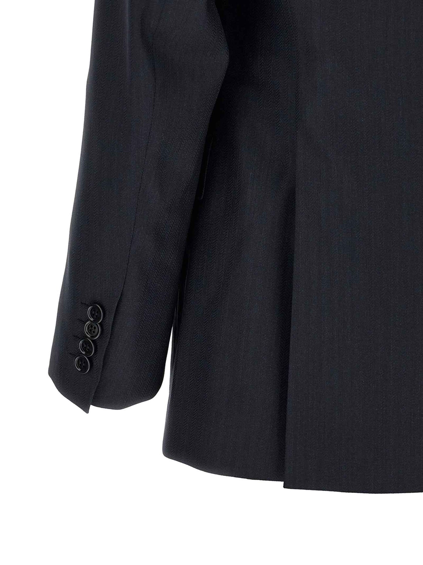 Blue Wool Two-Piece Suit