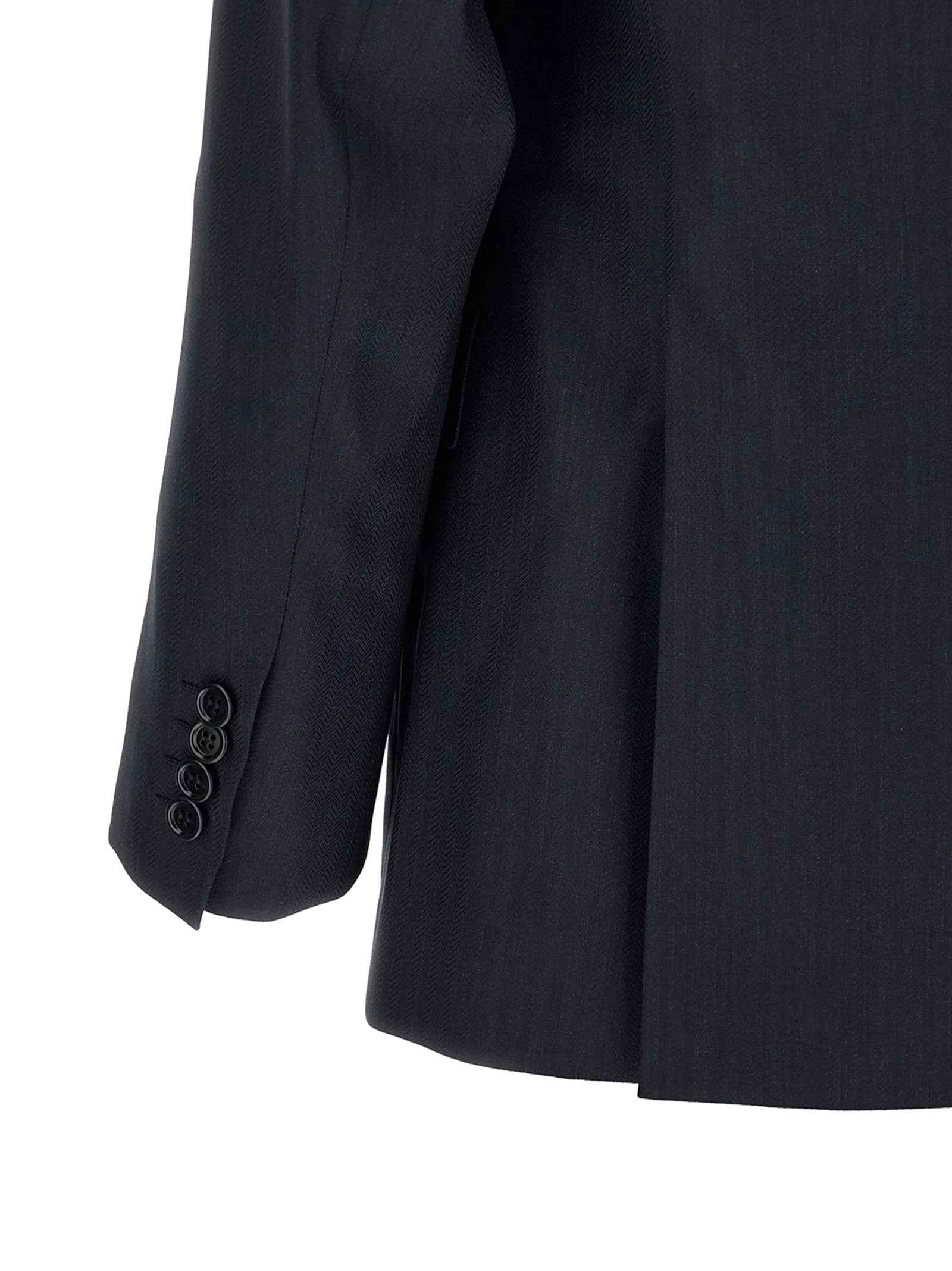 Blue Wool Two-Piece Suit