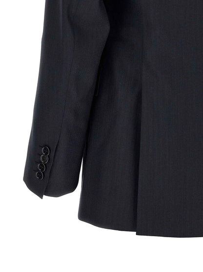 Blue Wool Two-Piece Suit