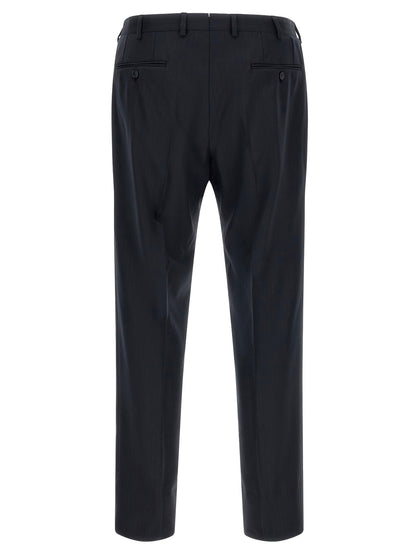 Blue Wool Two-Piece Suit