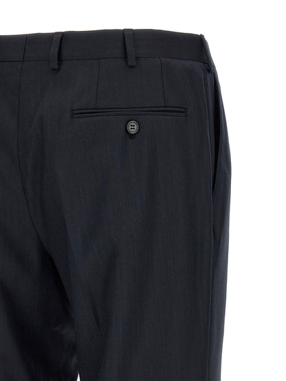 Blue Wool Two-Piece Suit