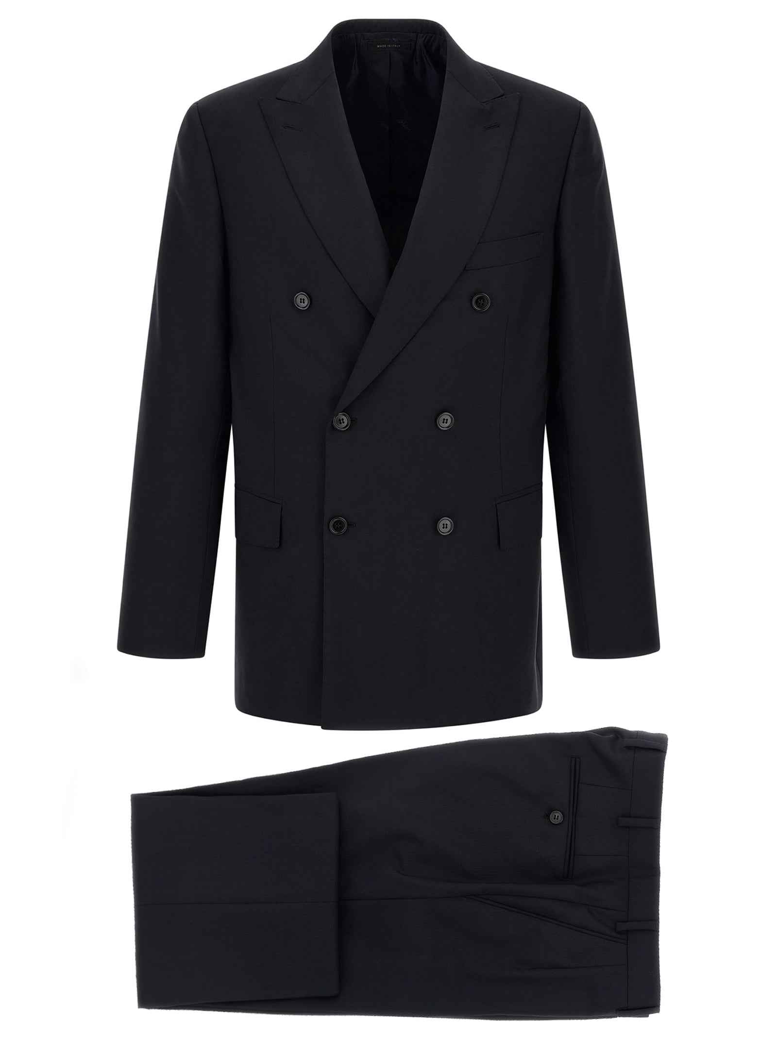 Blue Wool Two-Piece Suit