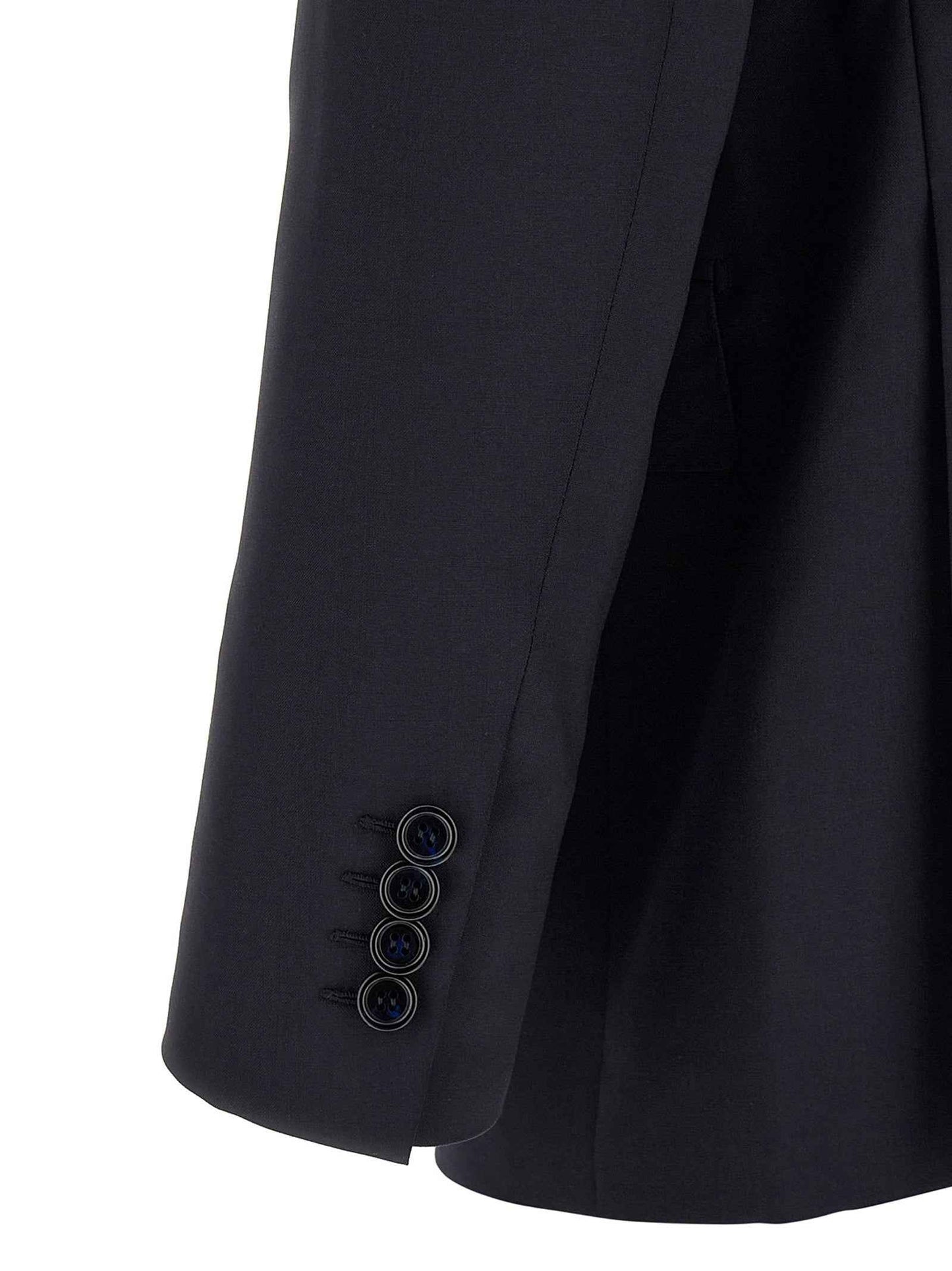 Blue Wool Two-Piece Suit