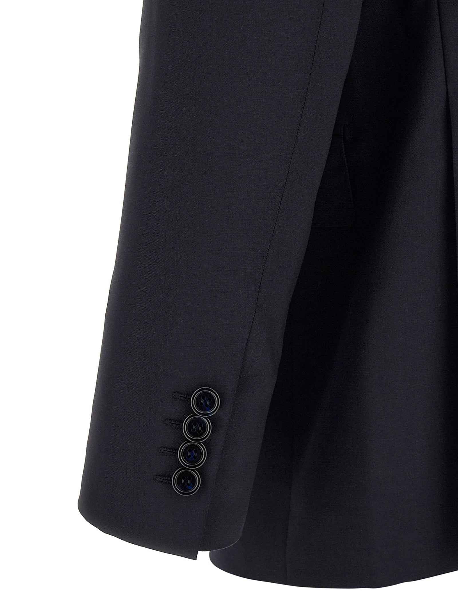 Blue Wool Two-Piece Suit