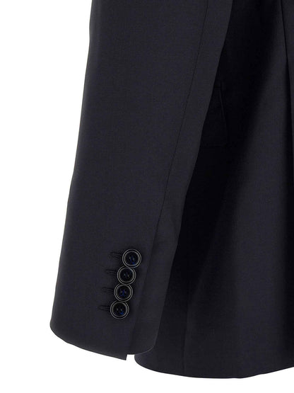 Blue Wool Two-Piece Suit