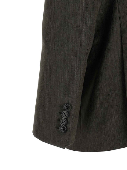 Brown Wool Two-Piece Suit