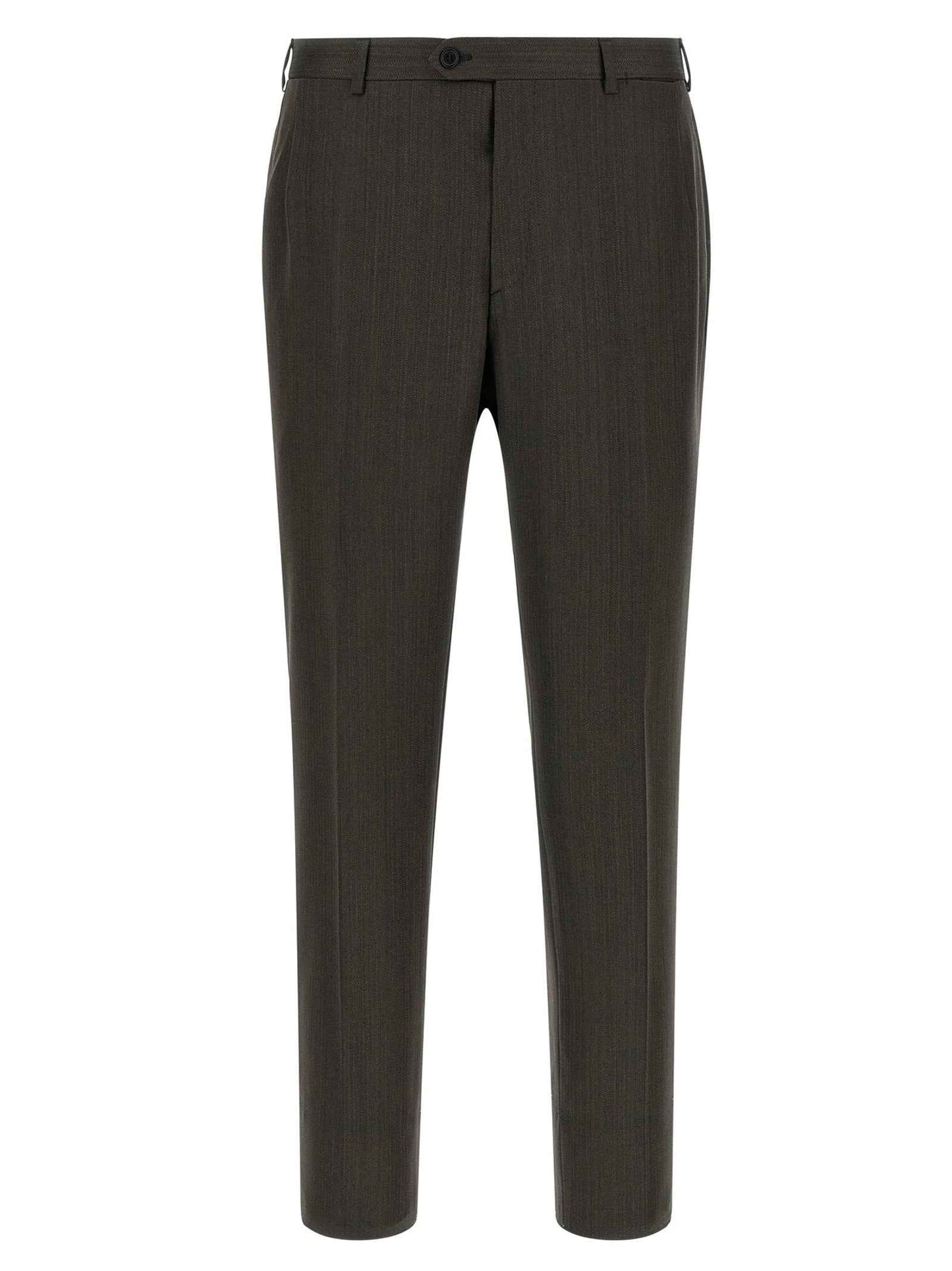 Brown Wool Two-Piece Suit