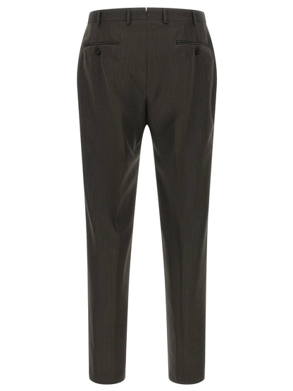 Brown Wool Two-Piece Suit