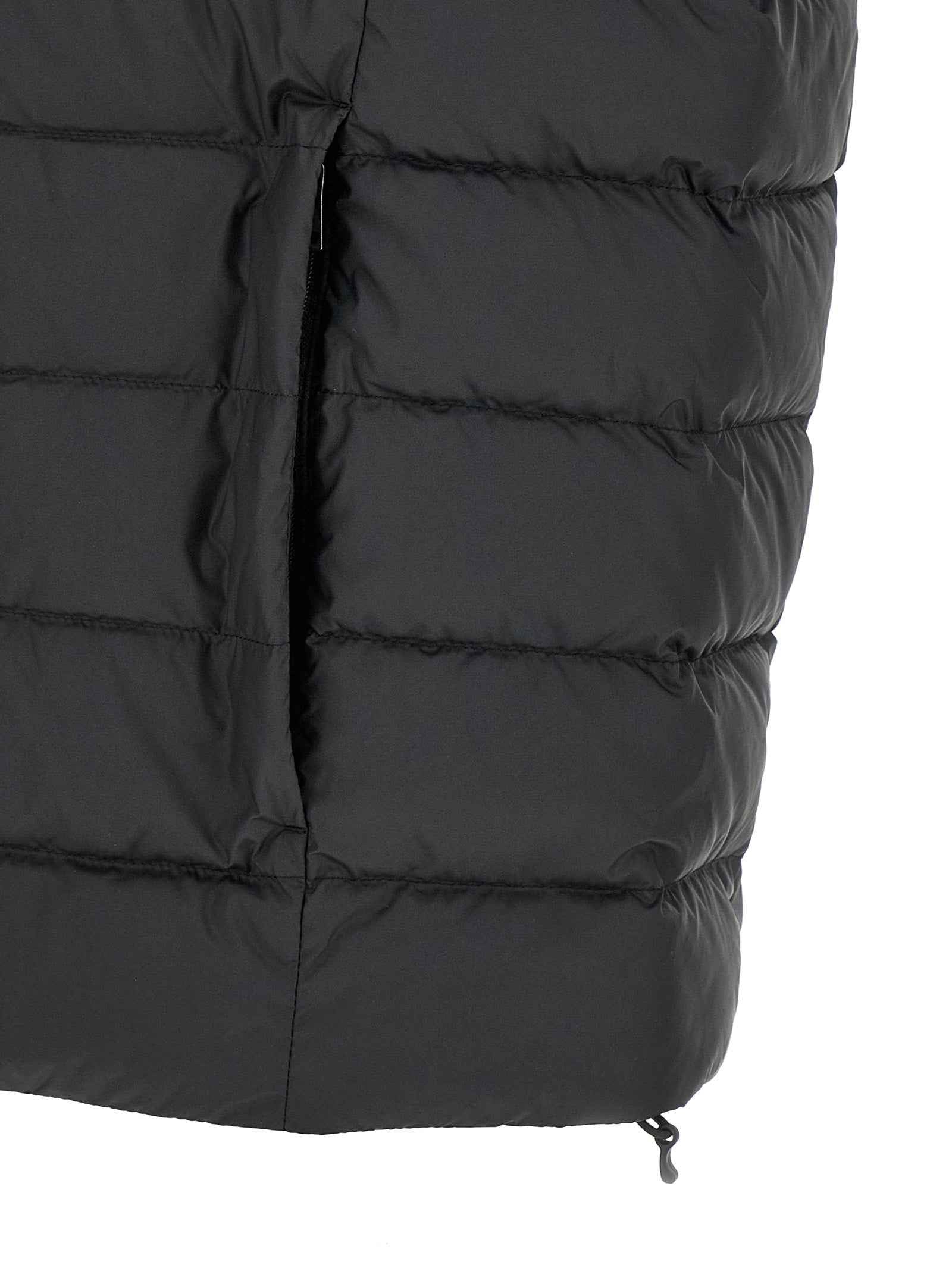 Black Polyester Sleeveless Jacket