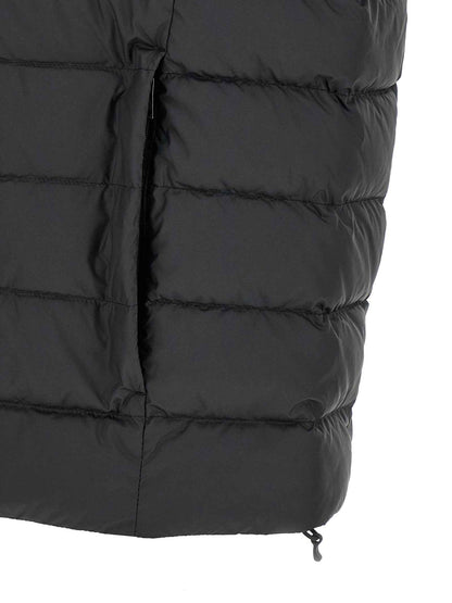Black Polyester Sleeveless Jacket
