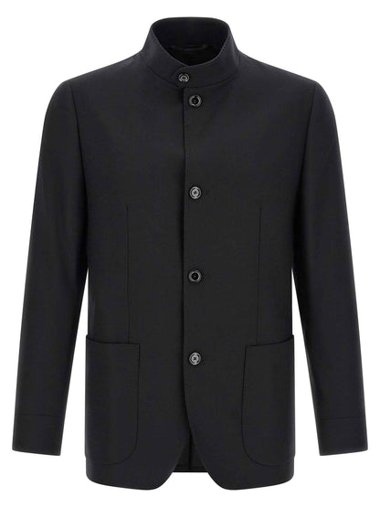 Black Virgin Wool Blazer