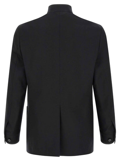 Black Virgin Wool Blazer