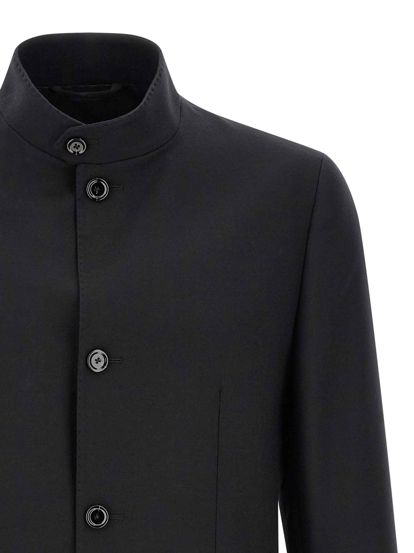 Black Virgin Wool Blazer