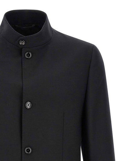 Black Virgin Wool Blazer