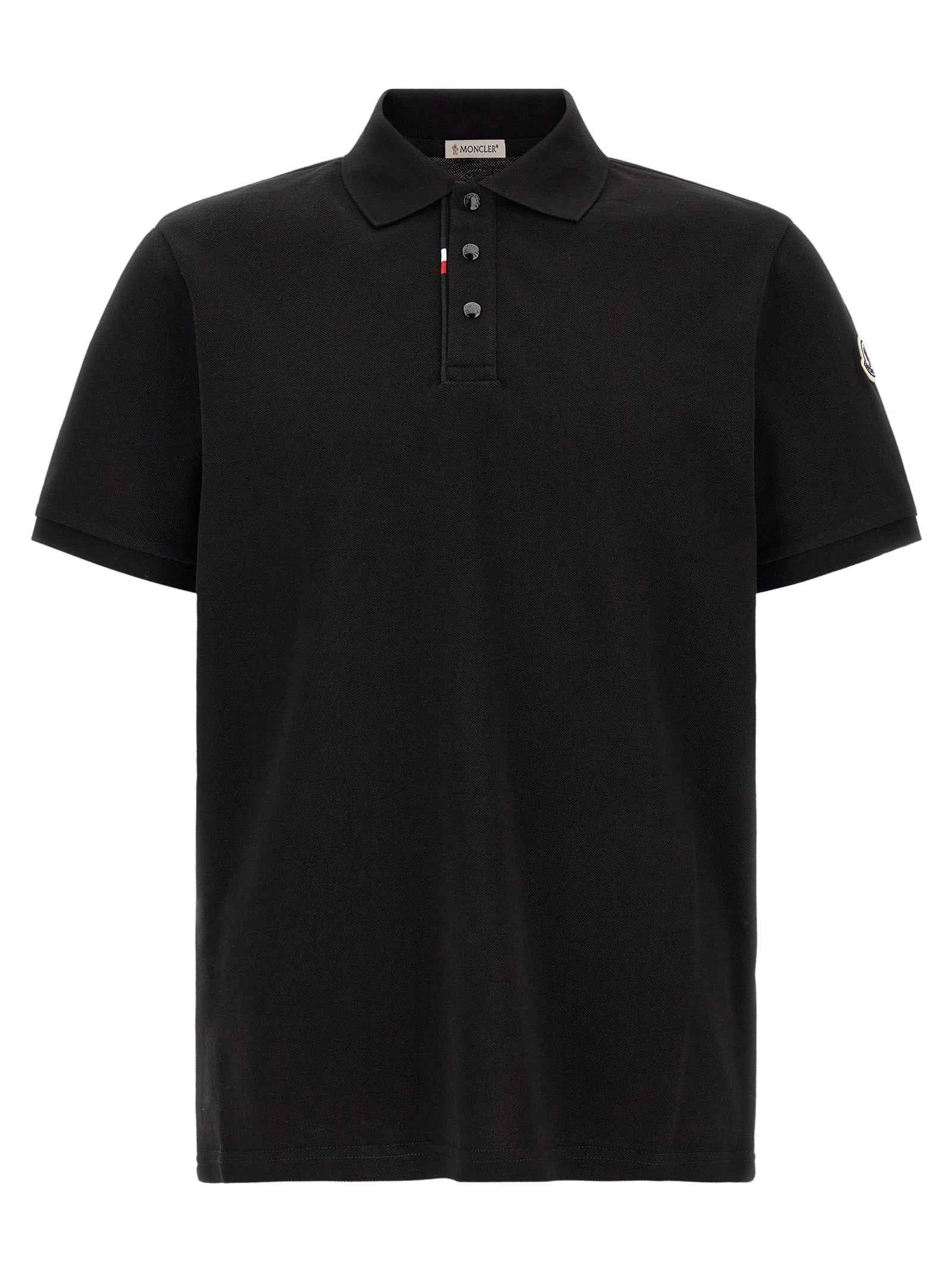 Black Cotton Polo Shirt