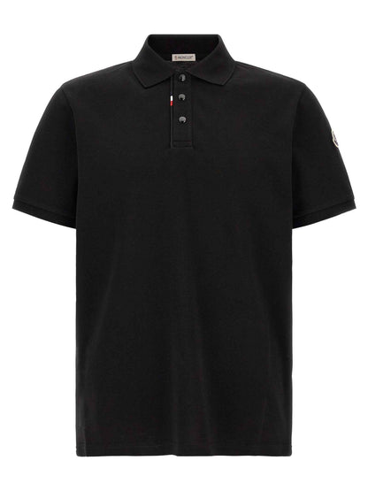 Black Cotton Polo Shirt