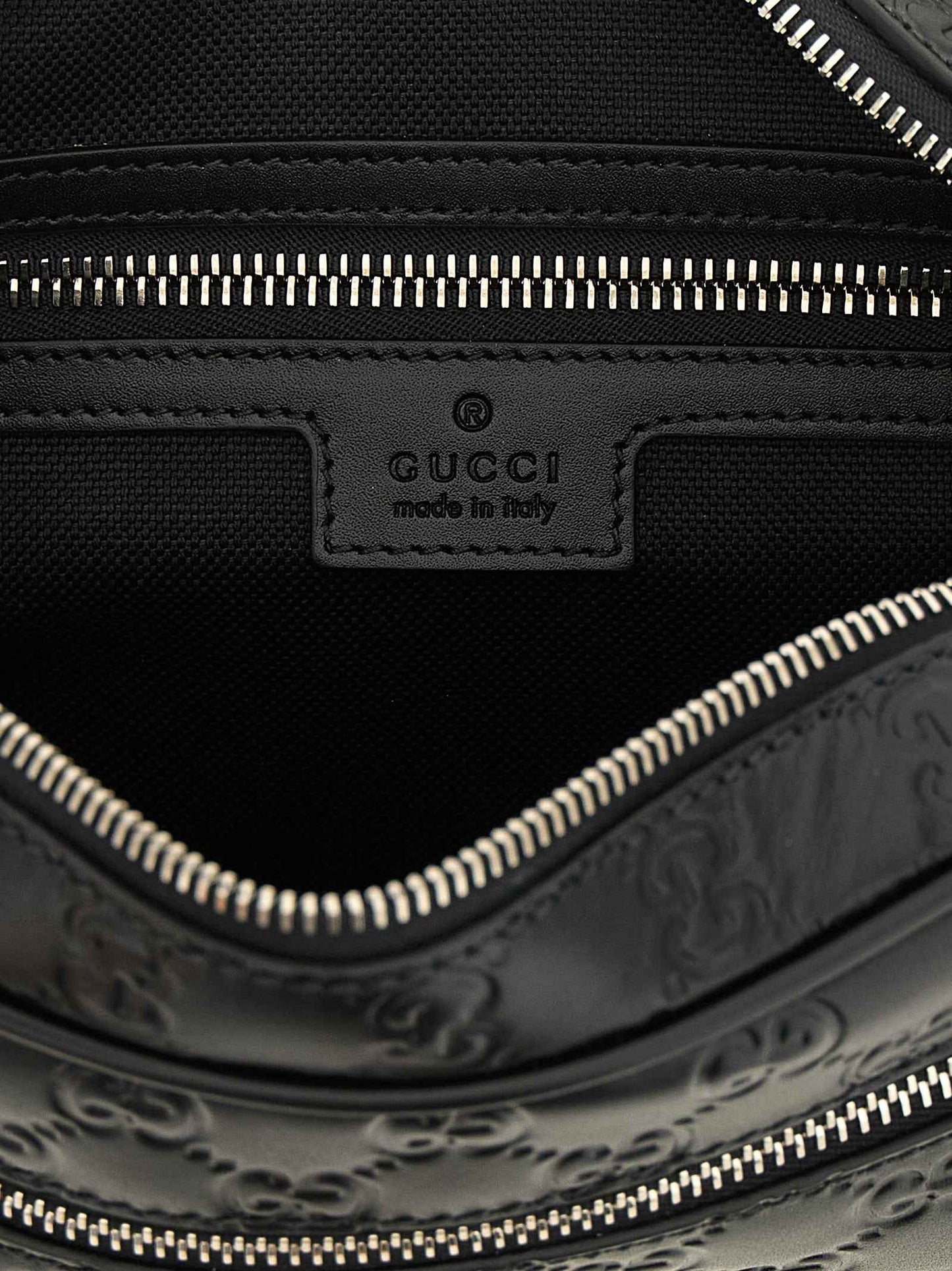 Black Calfskin Crossbody Bag