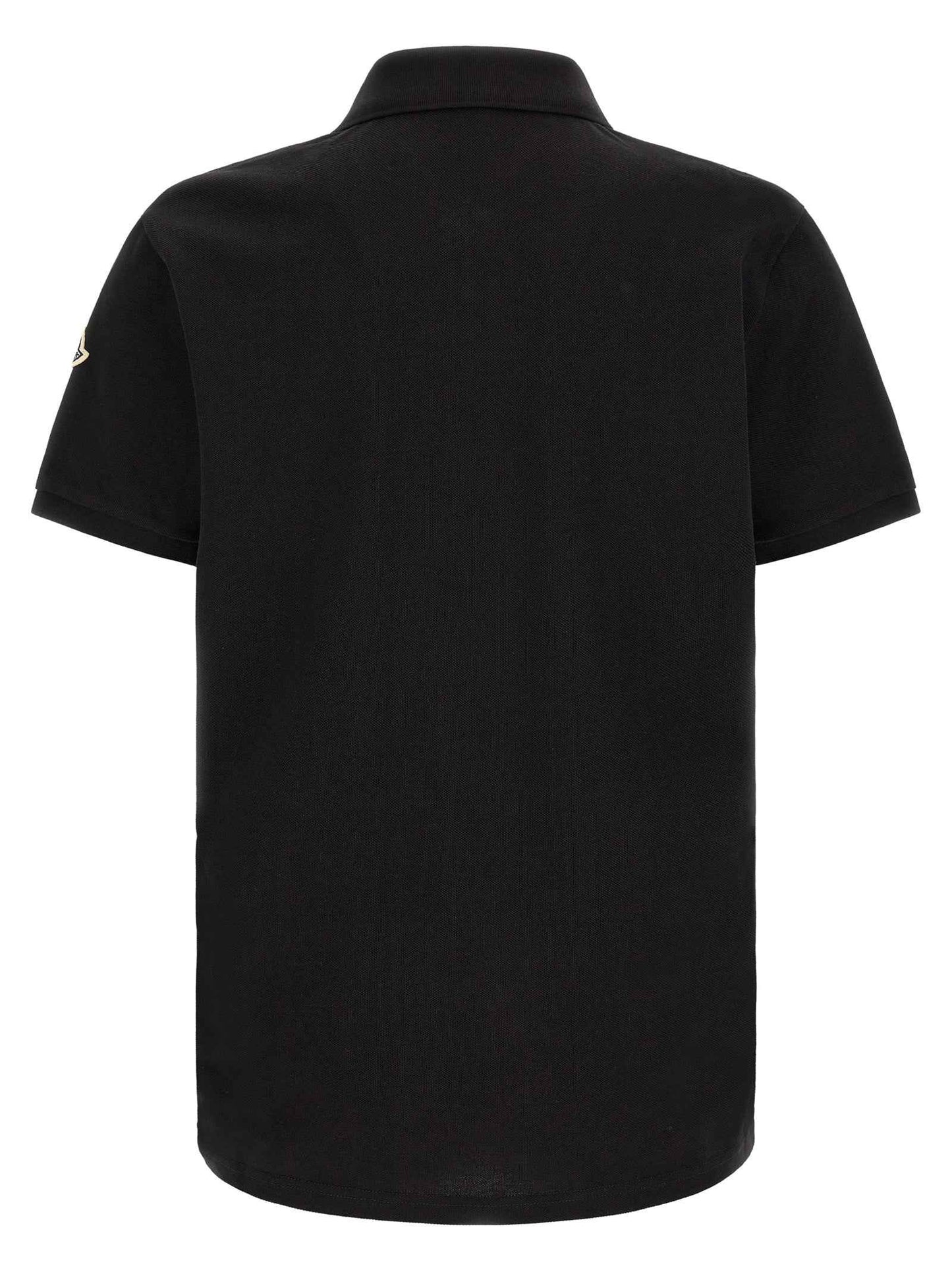 Black Cotton Polo Shirt