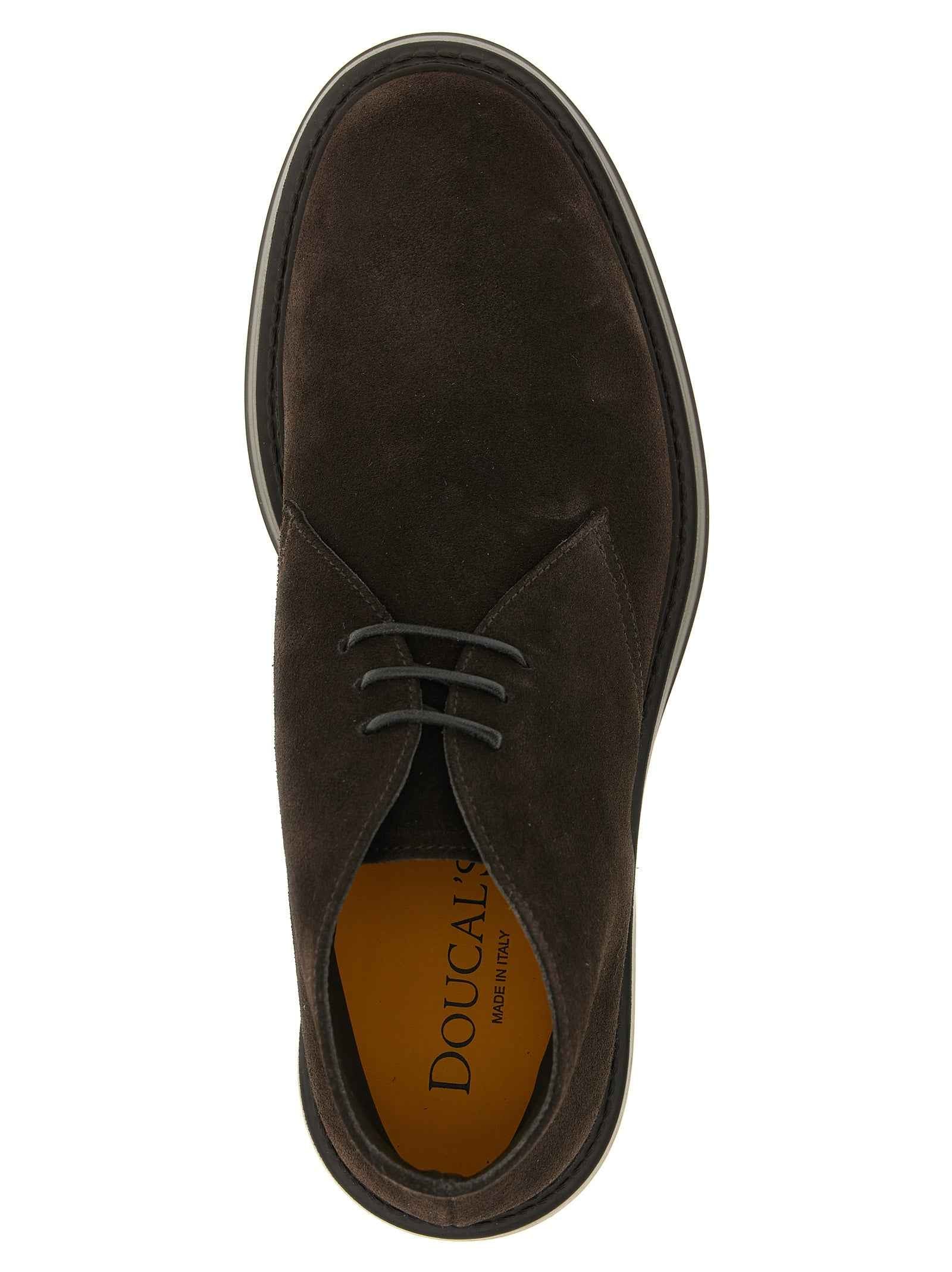 Brown Lamb Leather Ankle Boots