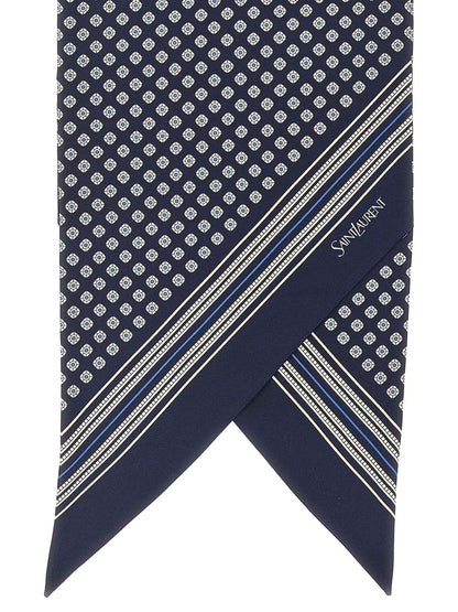Blue Silk Foulard