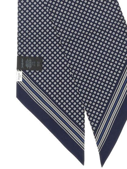 Blue Silk Foulard