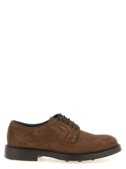 Brown Lamb Leather Oxfords And Derbies