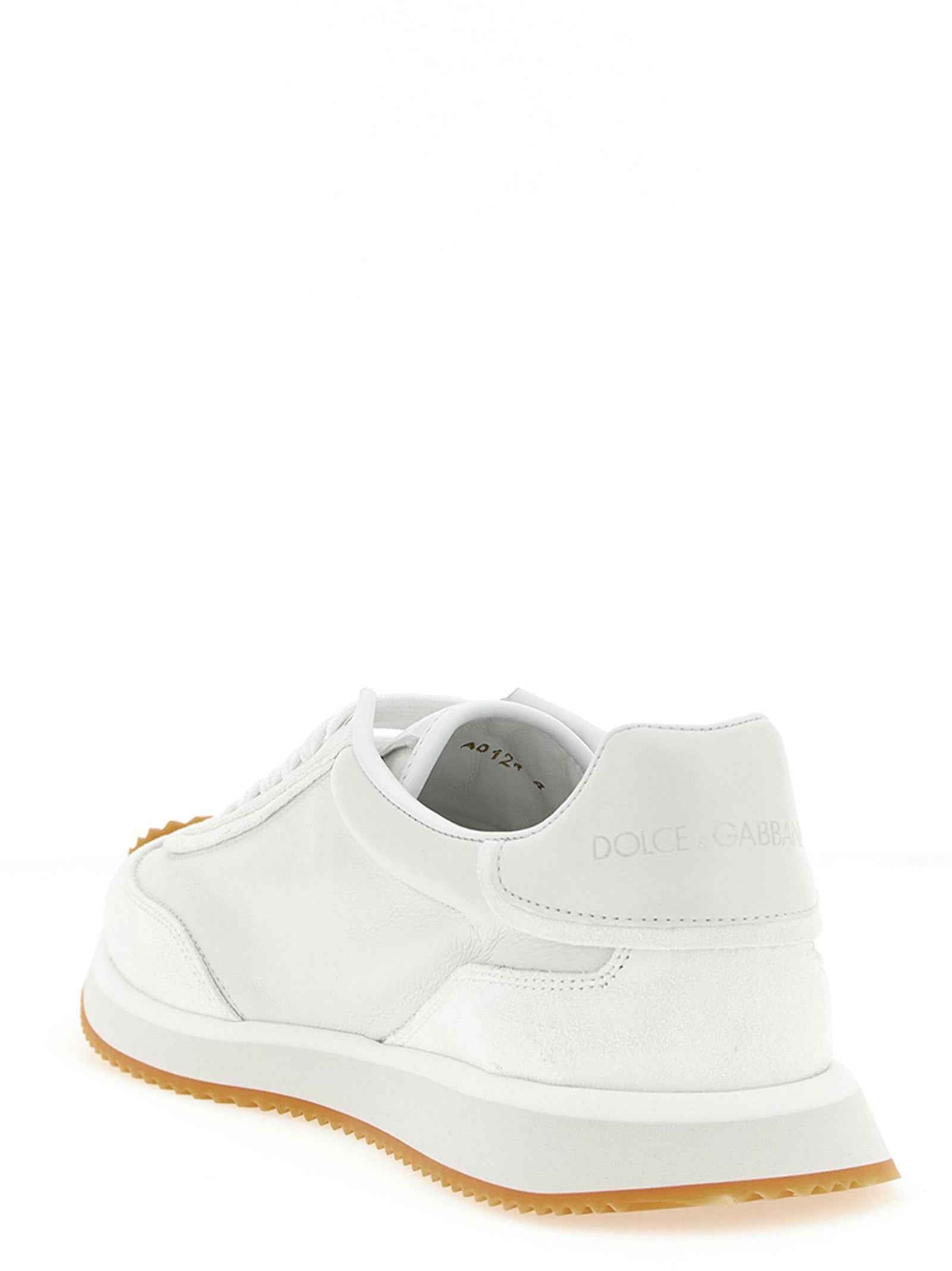White Calfskin Low Top Sneakers