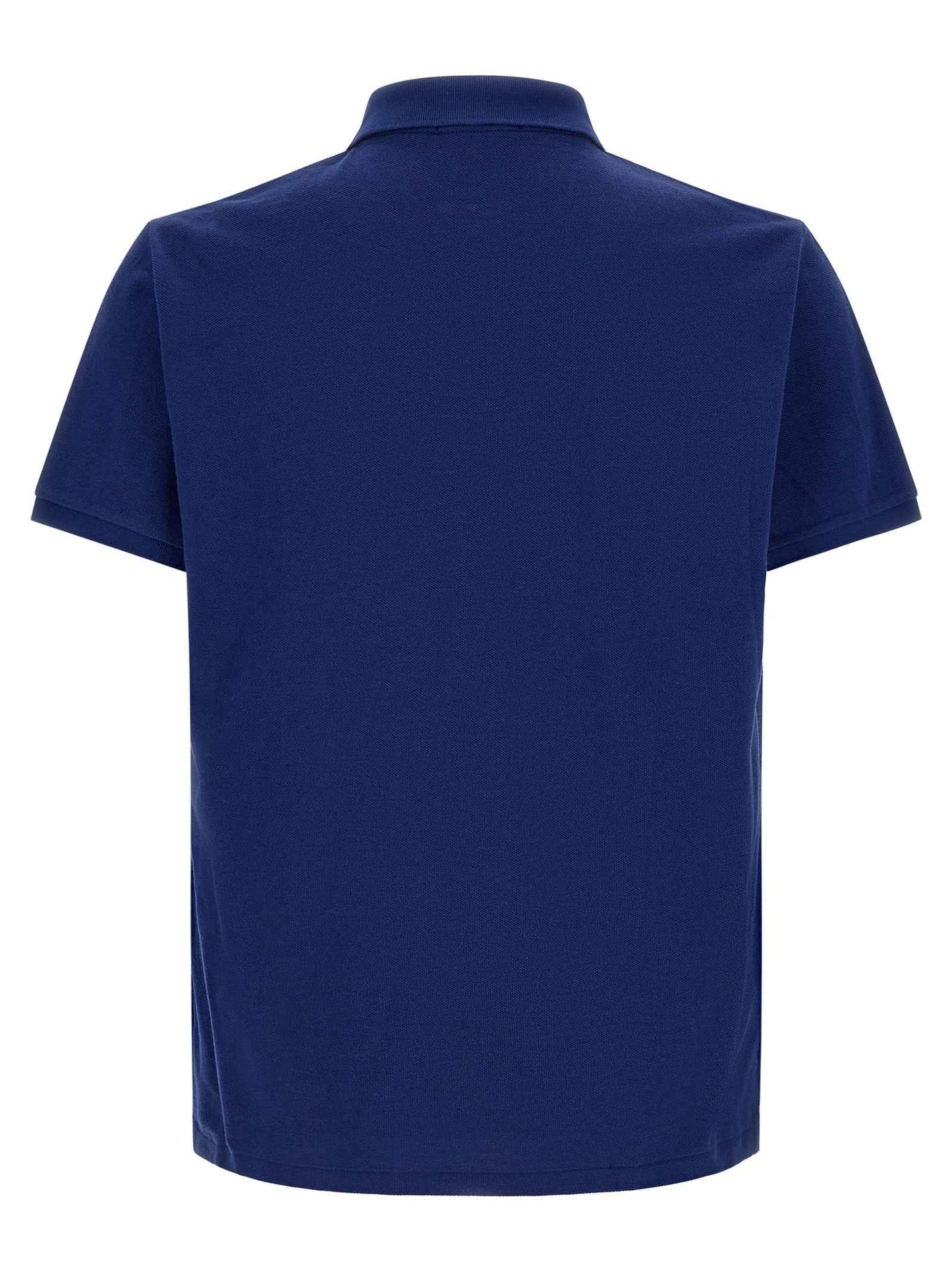 Blue Cotton Polo Shirt